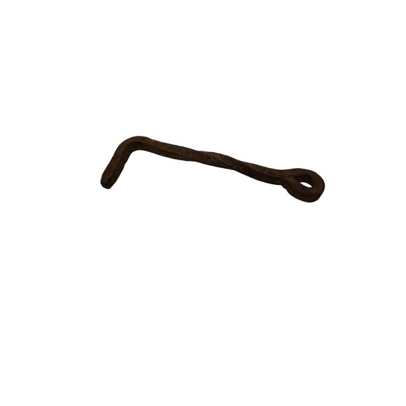 Antique, Vintage Cast Iron Hand Forged Twisted Gate, Door, Shed Latch Hook - Picture 3 of 3